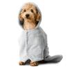 Iris Ohyama Pet Robe Pet Towel Dog Clothes Cat Clothes S Size Gray PRB-SGR