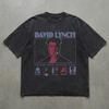 David Lynch Graphic T-Shirt | Faded Surreal Cinema Art Tee | Cult Film Streetwear Shirt
