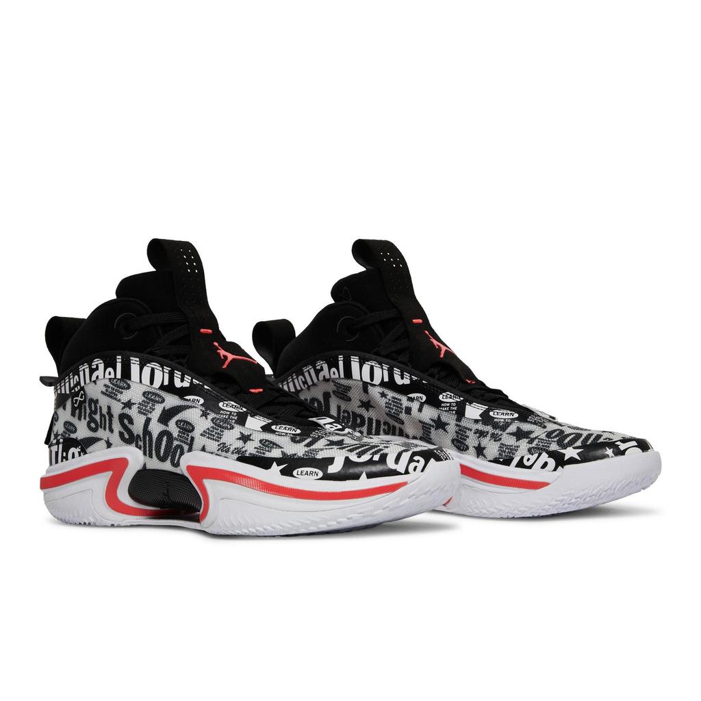 Air Jordan 36 PF 'Flight School' (Unisex) Black / White / Infrared 23 Basketball Shoes DN4198 001