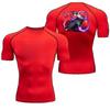 Графические компрессионные футболки Bleach для мужчин, футболка для тренировок в зале, для бега, летние спортивные футболки с быстрым высыханием, топы, рашгард с коротким рукавом