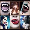Retractable Vampire Teeth Vampire Fangs Reusable Anti-Fall for Halloween Dress Up