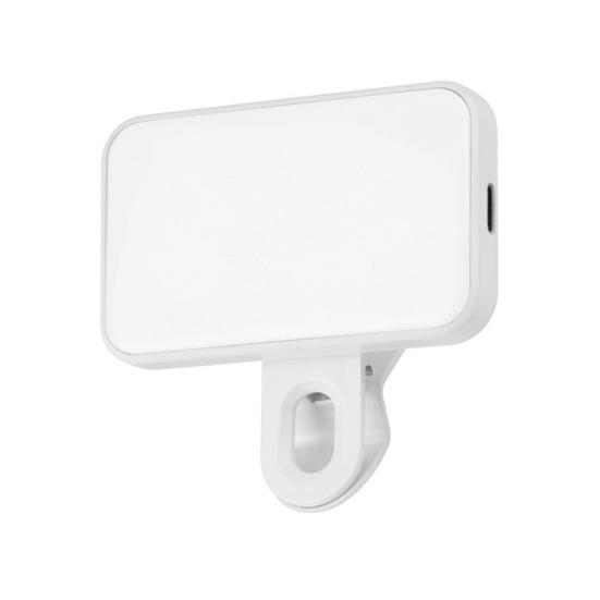 Светодиодный заполняющий свет с клипсой, перезаряжаемый, регулируемая яркость, для телефона, планшета, ноутбука, компьютера, для селфи, видеоконференций, фотографии, заполняющая лампа