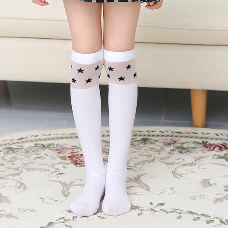 Kids' Breathable Over-the-Knee Football Socks - White Mid-Calf, Summer/Spring, Sweat-Absorbent