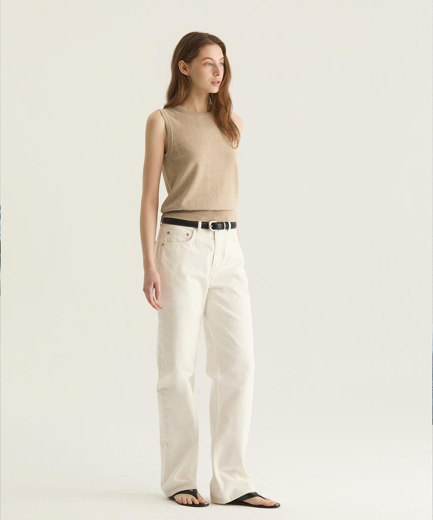 Прямые джинсы Oteumilkape - Белые (Японская ткань)