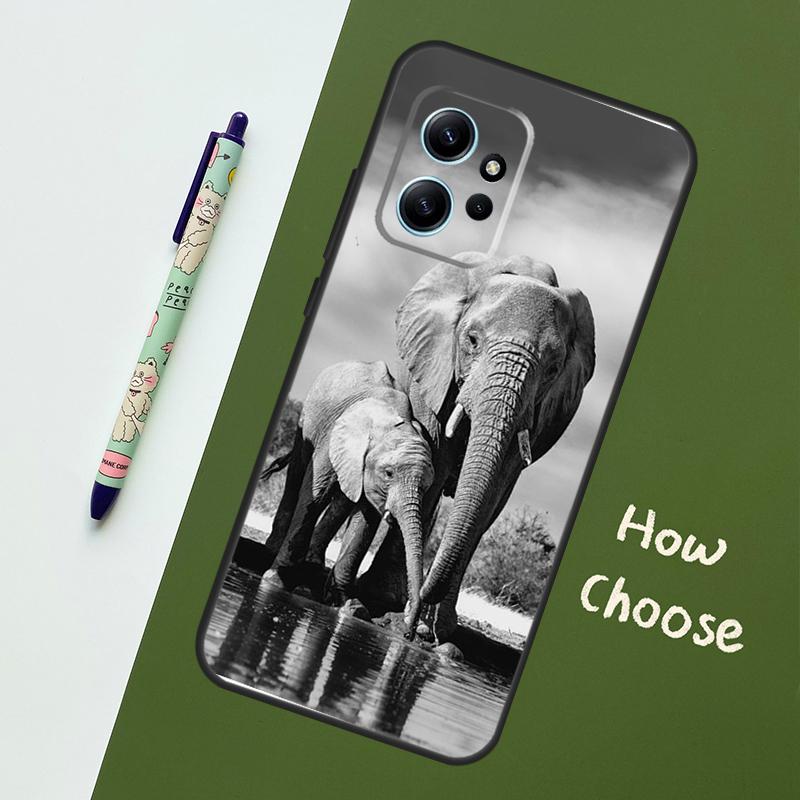 Elephant Baby Nature For Xiaomi Redmi Note 12S 11S 10S 9S Note 12 8 9 10 11 Pro Phone Case For Redmi 12 9 C 10C