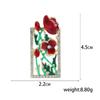 Boutique Enamel Oil Drop Flower Brooch Fashion Anti-Light Buckle Pin Classical Temperament Clothing Accessories Corsage