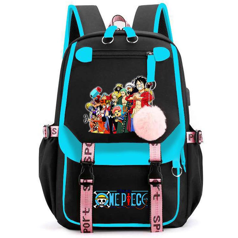 Аниме One Piece унисекс универсальный рюкзак водонепроницаемый рюкзак для студентов ежедневная сумка для книг для детей подарки для мужчин и женщин дорожная сумка для отдыха Mochila