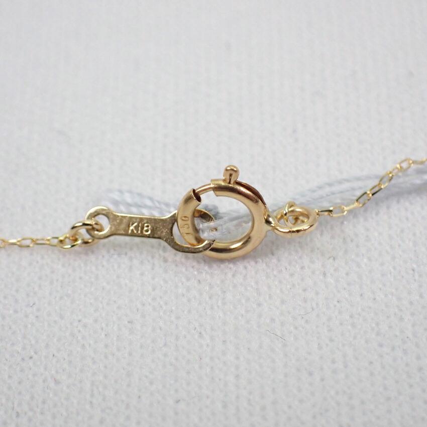 [New] K18 Ruby Diamond Pendant Necklace [i2-8]