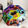 Happy smiling Cartoon Characters Umbrella 8-Frame for Travel, camping, Casual Lightweight Portable Umbrella, Essential for every family Holidays Gift