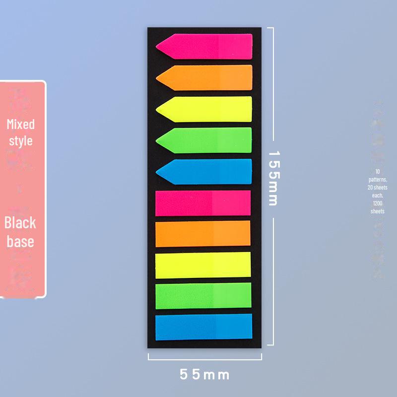 Красочные флуоресцентные стикеры из ПЭТ-материала - Индекс закладок для студентов и офисов