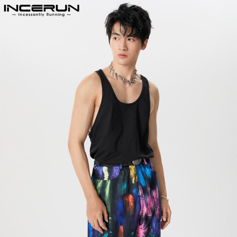 INCERUN Мужские повседневные летние майки без рукавов на бретелях с футболками