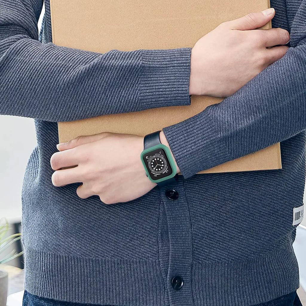 Чехол для Apple Watch Case 45мм 41мм 44мм 40мм 42мм 38мм 46 49 мм Аксессуары PC Защитный бампер iWatch Series 8 7 SE 6 5 4 3 9