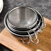 Stainless Steel Egg Beater Drain Basket Grains Rice Colander Kitchen Sauce Dishes with Handle Food Spin Dryer Cookware