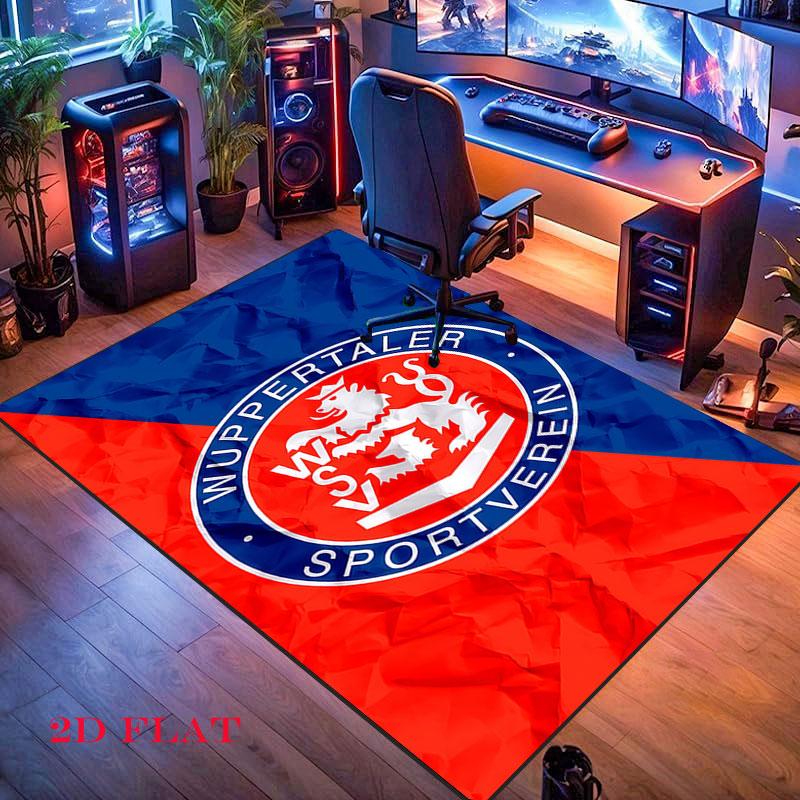 Wuppertaler SV Carpet Rug for Living Room Bedroom Home Sofa Decoration,Kids play Nonslip Floor Mat