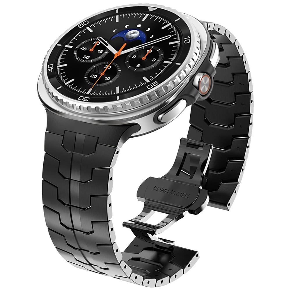 Ремешок без зазоров для Samsung Galaxy Watch 8 44 мм 40 мм / Classic 46 мм Металлический браслет для Galaxy Watch Ultra 47 мм Ремешок из нержавеющей стали