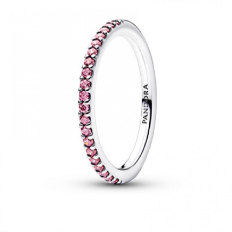 Pandora Sparkling Pink Band Ring 192999c02