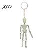 Bag Decoration Keychain Movable Joints Skeleton Keychain, Glow-in-the-Dark Keyring for Pendant Halloween, Handbag Backpack Purse Charm Men Women