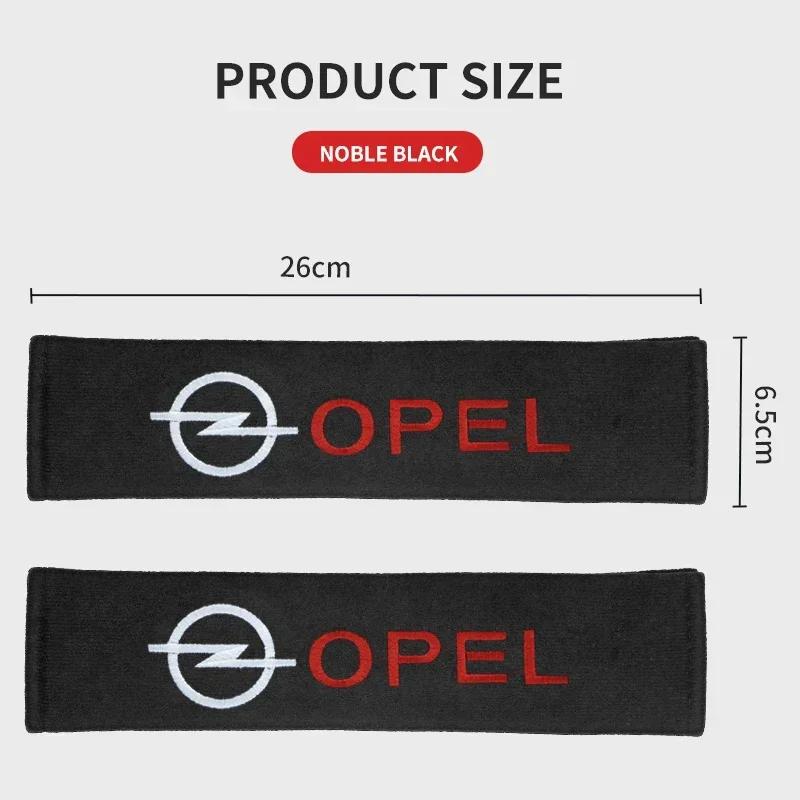 mksh9 1/2PCS Car Logo Seat Belt Shoulder Pad Protector Pad For Opel astra h astra j g corsa insignia zafira b vectra c corsa d vivaro