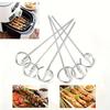 10/20Pcs Multifunctional Stainless Steel Barbecue Skewers Air Fryer Oven Vertical Baking Needle Baking Cooker Accessories