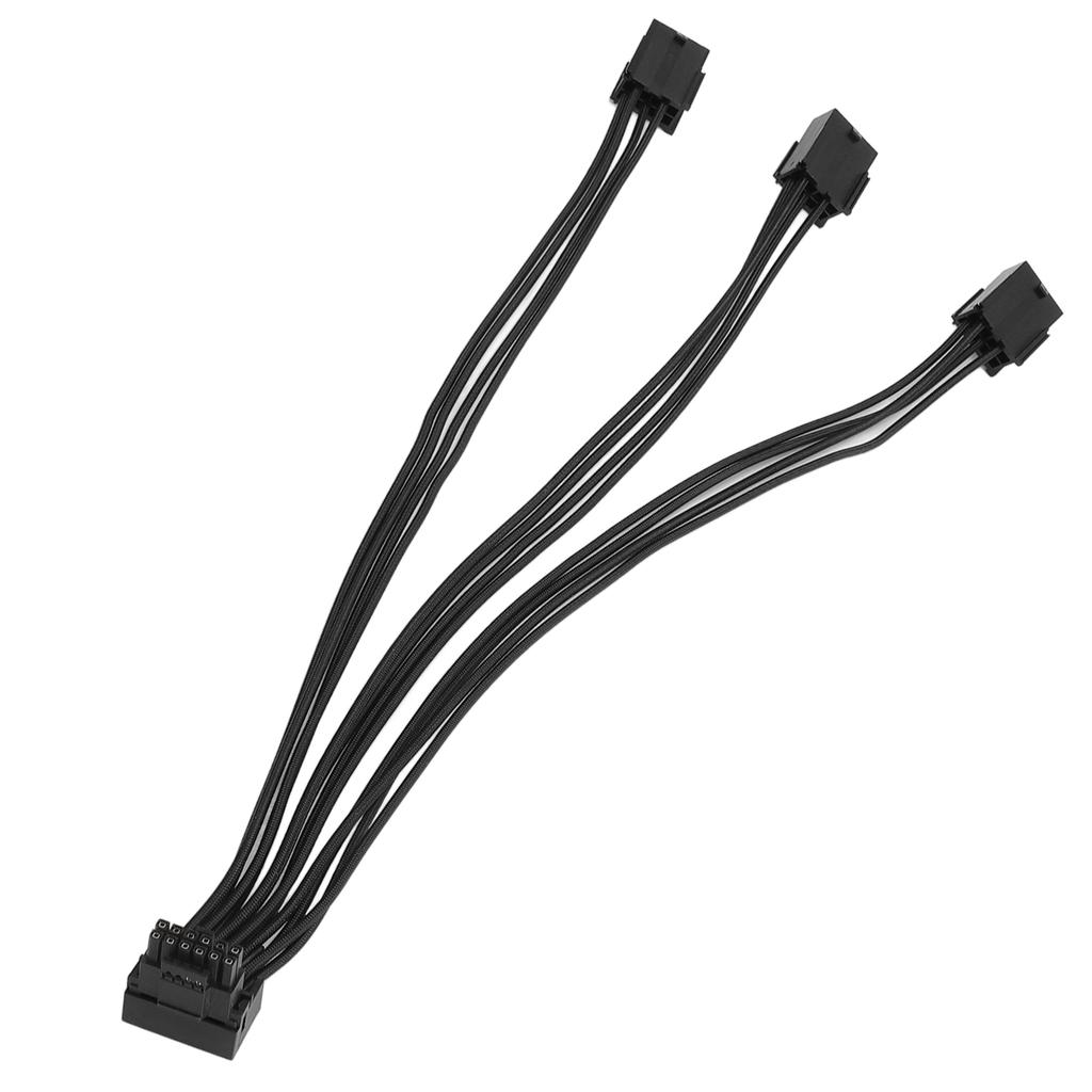 Кабель-удлинитель 12VHPWR PCIE 5.0 Тип A 90 градусов 12VHPWR 12+4Pin на 3x8Pin кабель для GPU для видеокарт 3090Ti 4090 4080