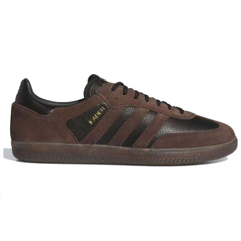 Kader Sylla x adidas Samba ADV Коричневые с каучуковой подошвой Унисекс Кроссовки Основной черный IF9235
