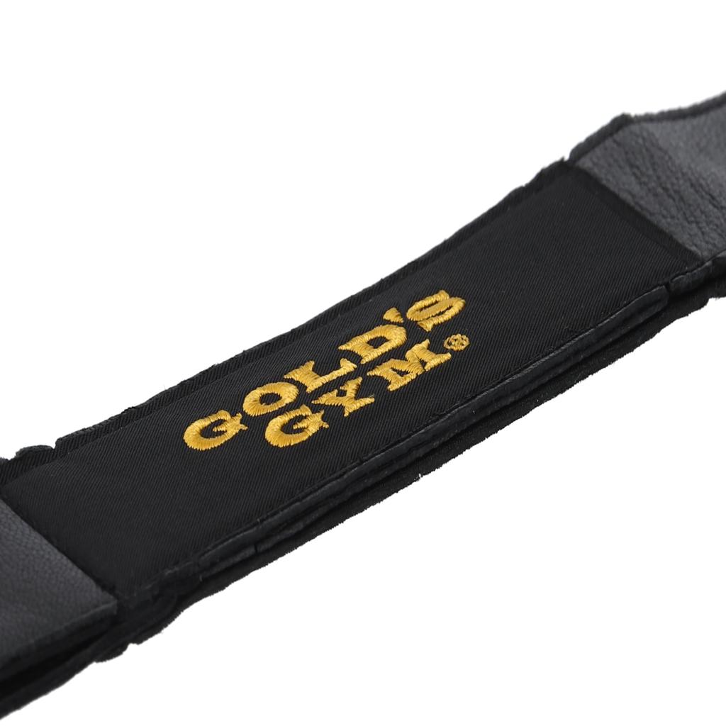 GYM Leather Wrist Strap G3550 Beginners To Improves Grip Strength and Targets Targeted Training for Lat and Seated Rowing Gym Preferred by Gym GOLD'S