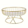 1 Piece of European-style Light Luxury Fruit Plate, Creative Living Room Home Fruit Basket, Afternoon Tea Candy Dessert Stand
