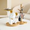 Nordic Bamboo Tree Branch Storage Tray Living Room Desktop Key Hanger Jewelry Display Frame Tray Decorations Ornaments