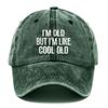 pc IM Old Printed Baseball for Men  Women  Adjustable Hook  Loop Washed Breathable Dad Hat Suitable for Outdoor Beach Ca