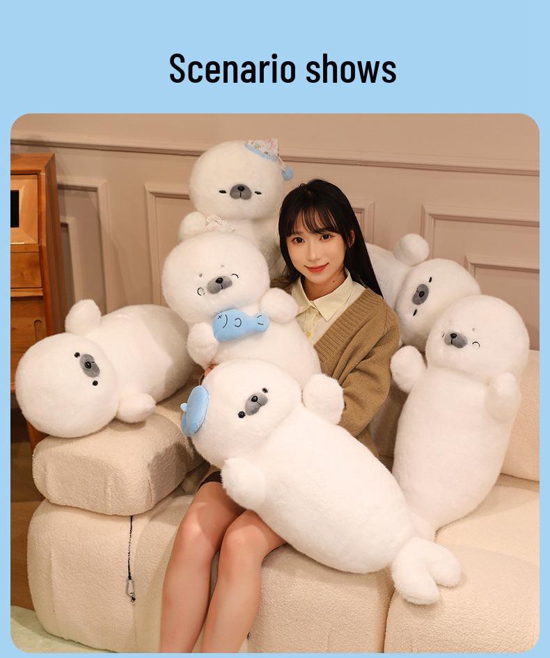 Милая Плюшевая Подушка-Кукла Тюлень для Сна - Детский Подарок