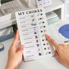 Portable Chore Chart Memo Board, To Do List Checklist Board Detachable Reusable DIY Message Home Travel Planning Reminder Chart