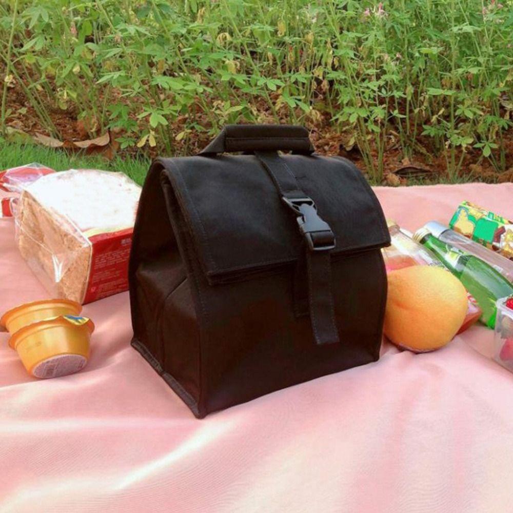 Large Capacity Insulated Lunch Bag Collapsible Waterproof Women's Casual Handbag with Adjustable Shoulder Strap Reusable