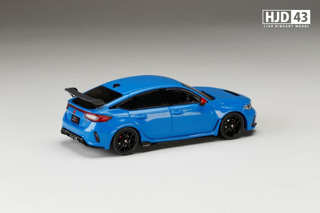 HobbyJAPAN HJD43 Масштаб Honda Civic TYPE R RACING BLACK Комплектация с моделью, окрашенной в OEM Racing Blue 1/43 (ФЛ5) Опции, Жемчуг, (HJD431004BL)