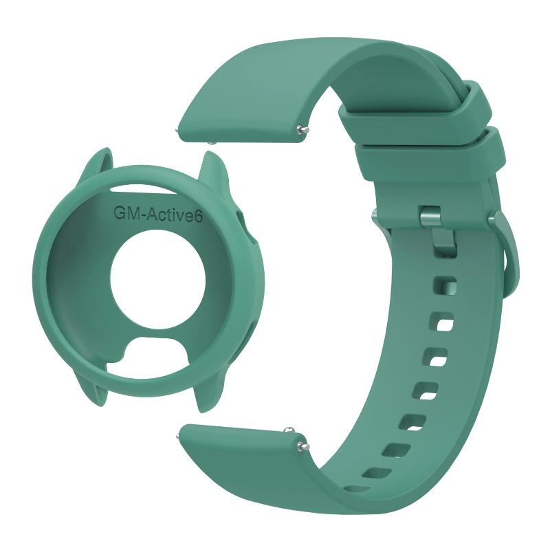 Силиконовый ремешок+чехол для Garmin Active6 Мягкий защитный чехол для Garmin Active 6 Цветной спортивный браслет Сменные аксессуары