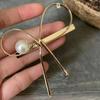 Electroplate Bowknot Hair Clip Metal Hair Clip Korean Hairpin Female Side Clip Cute Hair Decors Women Fashion Barrettes