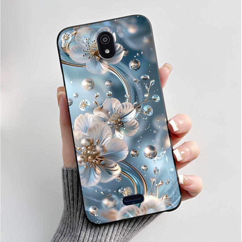 For Nokia C100 TA-1484 Case Luxury Fashion Butterfly Flowers Black Soft Silicone Cover For Nokia C100 C 100 NokiaC100 Phone Case