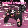 Силиконовый защитный чехол для джойстика PlayVital Sweetheart Kitty PS5, колпачок и наклейка на ручку также совместимы с официальной зарядной док-станцией черного цвета