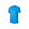 Solid Color Sports Casual Crew Neck Short Sleeve T-Shirt Men Tops Pale-Blue AQ9920-402