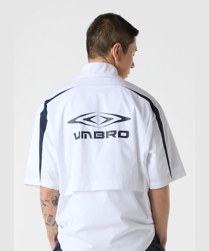 Анорак Umbro с коротким рукавом и воротником-стойкой, двойной крой, белый (Uq221Swt54) (Тип)