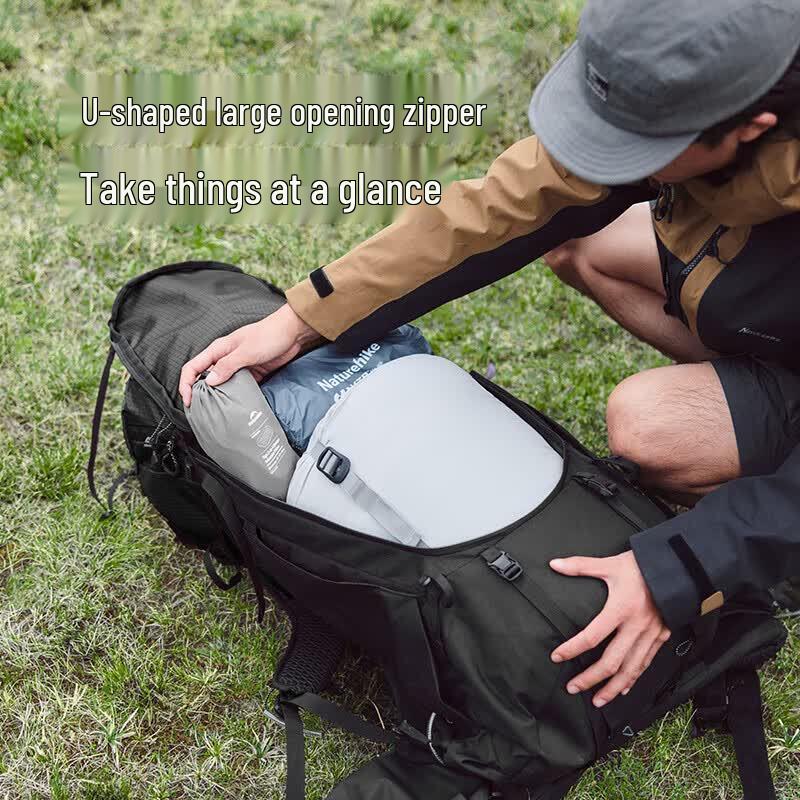 Легкий туристический рюкзак Naturehike серии Helium 70 л для активного отдыха