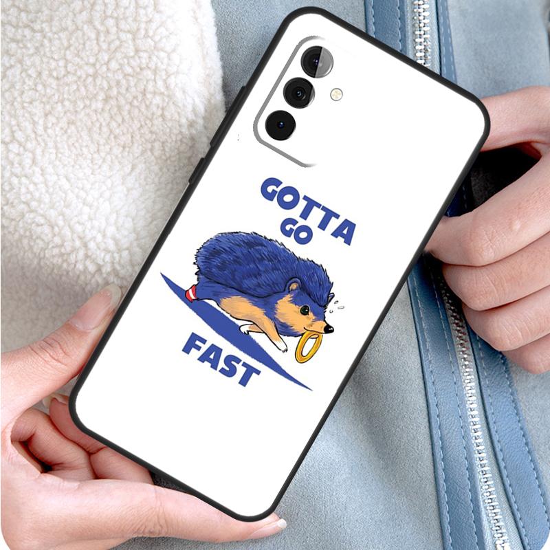 Cute Hedgehog Phone Case For Samsung Galaxy A52 A32 A12 A14 A34 A54 A51 A71 A53 A33 A13 A15 A25 A35 A55