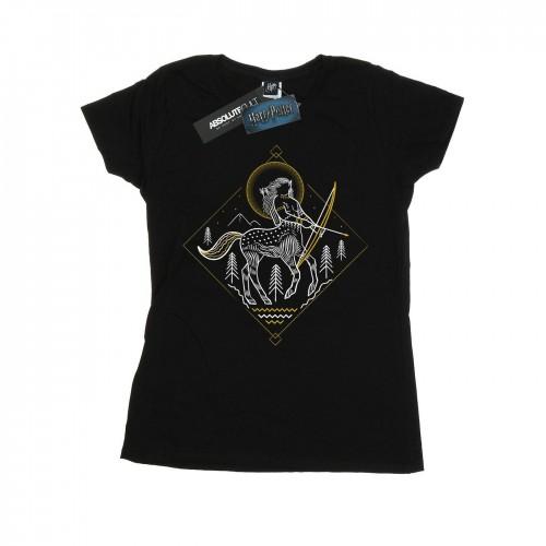 Harry Potter Womens/Ladies Centaur Line Art Cotton T-Shirt