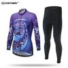 XINTOWN Womens Long Sleeve Cycling Jersey Set Breathable Biking Suit Road Riding