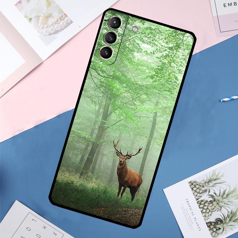 Чехол с оленем для Samsung Galaxy S24 Ultra S20 S21 S22 S23 S25 Ultra S9 S10 Plus S25 FE Задняя крышка