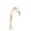 Personalized Christmas Hat Embroidered Gold-stamped Imitation Pattern Hat Long Trim Christmas Decorative Hat For Children Adults