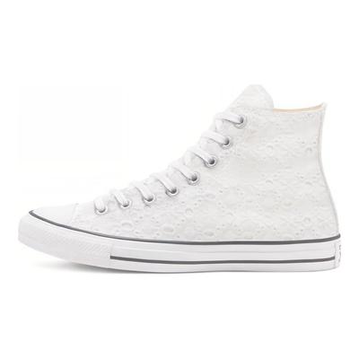 Chuck Taylor All Star Boho Mix Круглый носок Шнуровка Нескользящие Высокие эспадрильи Женские Белые