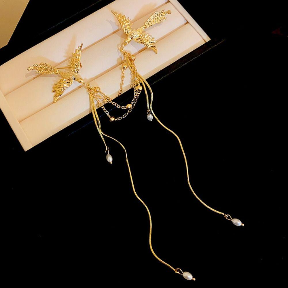 Corsage Ornaments Phoenix Tassel Brooch Vintage Chinese Style Brooch Pin Gifts