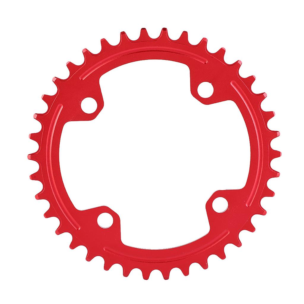 32/34/36/38T BCD 104, стальное одинарное кольцо цепи для горного велосипеда, запасные части (Красный 38Т)