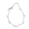 Левая крышка статора двигателя и картера для Yamaha XJ6S FZ6R 2009-2017 FZ6 2004-2010 Серебристый