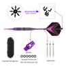 Aluminum Alloy Dart Shafts Soft Tip Darts Set with Travel Case Colorful Darts PET Flights Gift for Men Beginners Players